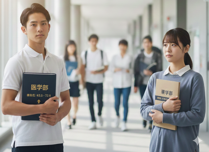 医学部と薬学部の偏差値はなぜ違う?偏差値差の理由と志望校選び